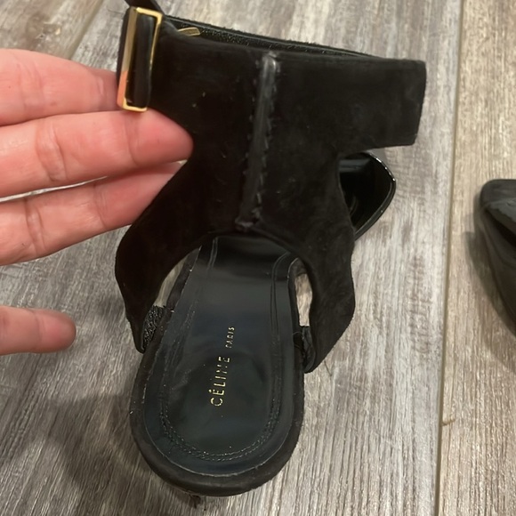 Celine Square Toe Ankle Strap Sandals size  40 - Picture 14 of 14